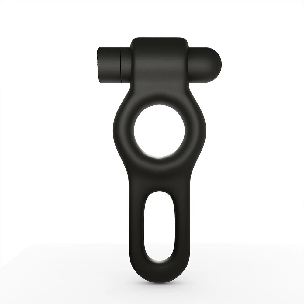 Deus 10 Speed Vibrating Dual Support Couples Ring - Image 2