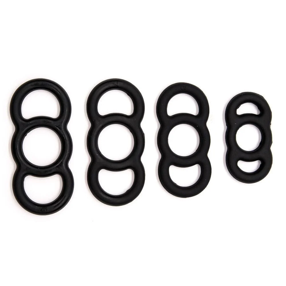 Total Control 4 Piece Silicone Constriction Band Set - Image 3